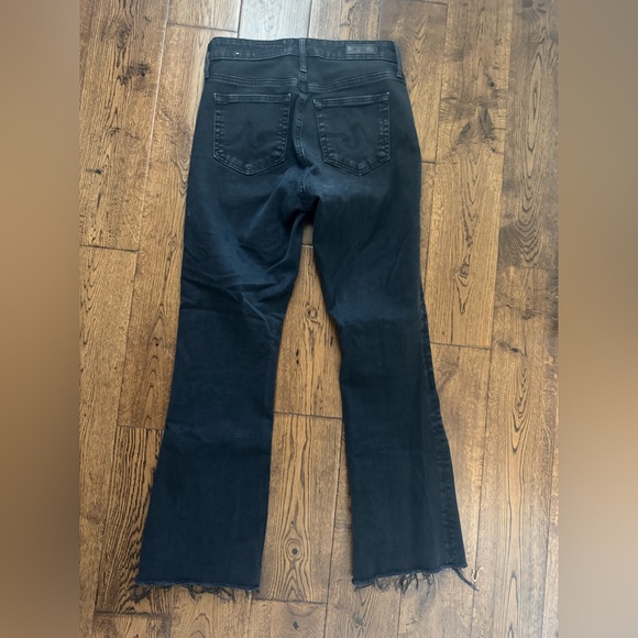 Adriano Goldschmied Farrah Boot Crop Jeans in Black Size 25 - Picture 8 of 8